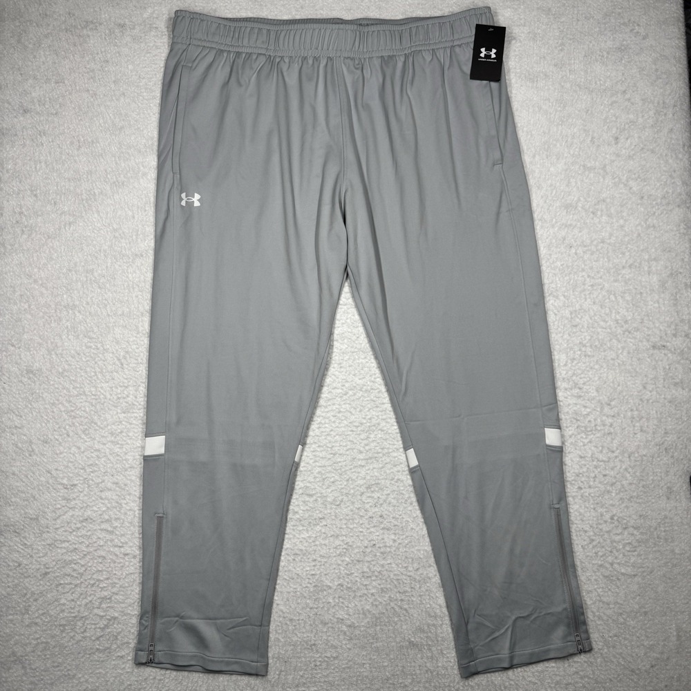 Under Armour Warm Up Team Track Pants 1376885 Gray‎ Men's Size 3XL